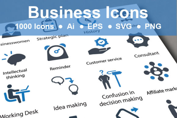 1000 Business Icons: A Comprehensive Design Resource for Professionals