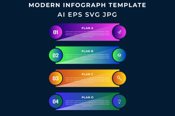 4 Step Modern Color Infographic Template: A Practical Tool for Visual Storytelling