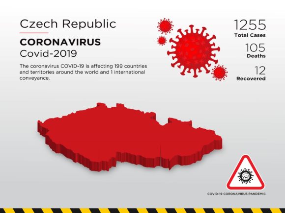 Czech Republic Affected Country 3D Map: A Visual Tool for Pandemic Communication