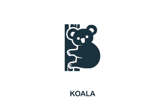 Koala Icon from Australia Collection: A Versatile Design Asset for Modern Creatives