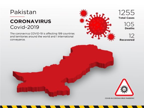 Pakistan Affected Country 3D Map: A Visual Tool for Understanding the Pandemic's Impact