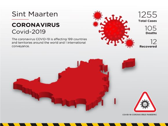 Sint Maarten 3D Map Highlights Global Pandemic Impact