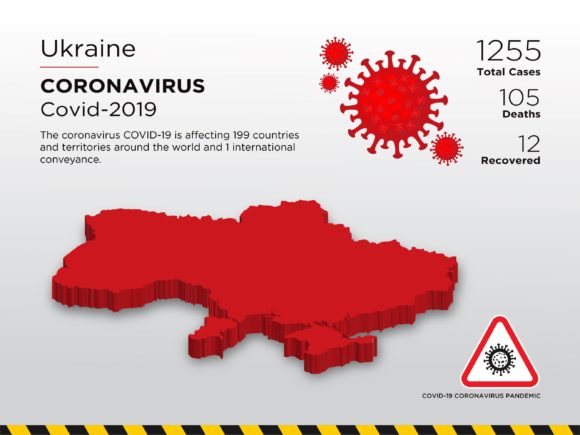 Ukraine Affected Country 3D Map: A Visual Tool for Global Health Awareness