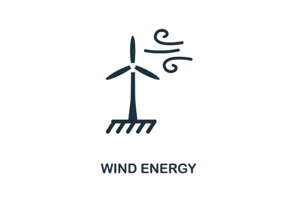 Wind Energy Icon: A Symbol of Sustainable Innovation in Modern Design
